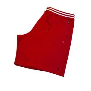Polo Ralph Lauren‎ Men's Double Knit Tech Fleece Shorts 9" Red  Size 5LT